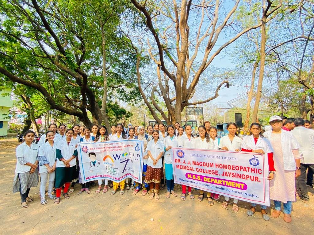 You are currently viewing Dr. JJMHMC Jaysingpur Staff and Students Organize World Health Day Rally