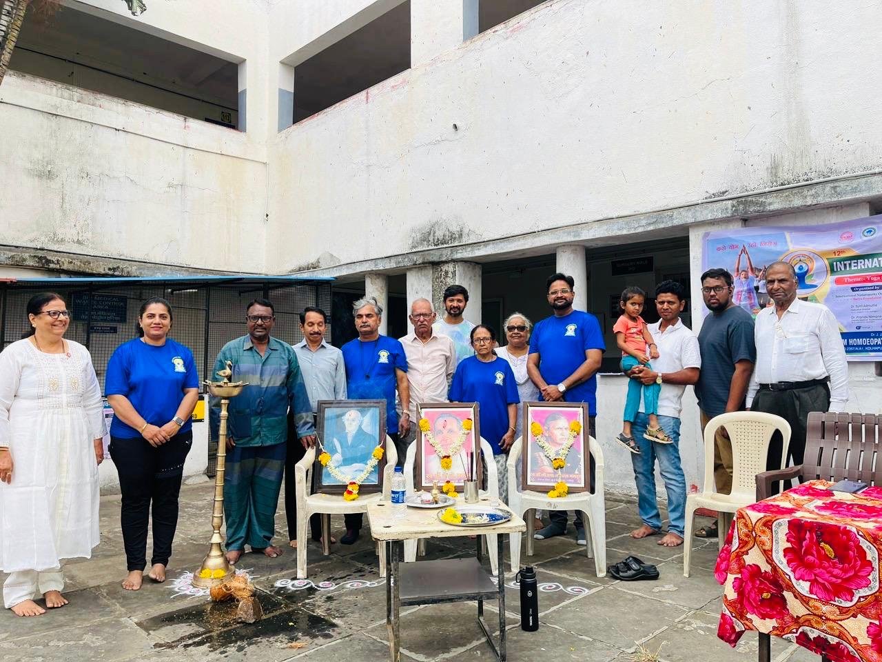 Read more about the article International Yoga Day Celebrated with Enthusiasm Dr. J.J. Magdum Homoeopathic Medical College successfully organized a vibrant and rejuvenating Yoga Day celebration. Conducted by the Department of Yoga, the event aimed at promoting physical health, mental clarity, and holistic well-being among students and faculty members alike. The highlights of the session included: Expert Guidance: The event was held under the expert supervision of Mr. Mohan Hawaldar, an esteemed Yoga teacher and avid writer, who shared invaluable insights into incorporating yoga into daily academic and professional life.